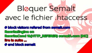 Bloquer Semalt avec le fichier .htaccess